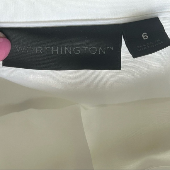 NWT Worthington White Lace Overlay Pencil Skirt Women’s 6 Career Office Workwear - Picture 6 of 7